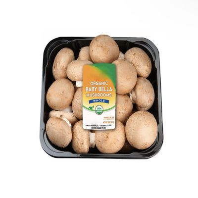 Organic Whole Baby Bella Mushrooms, 20 oz.