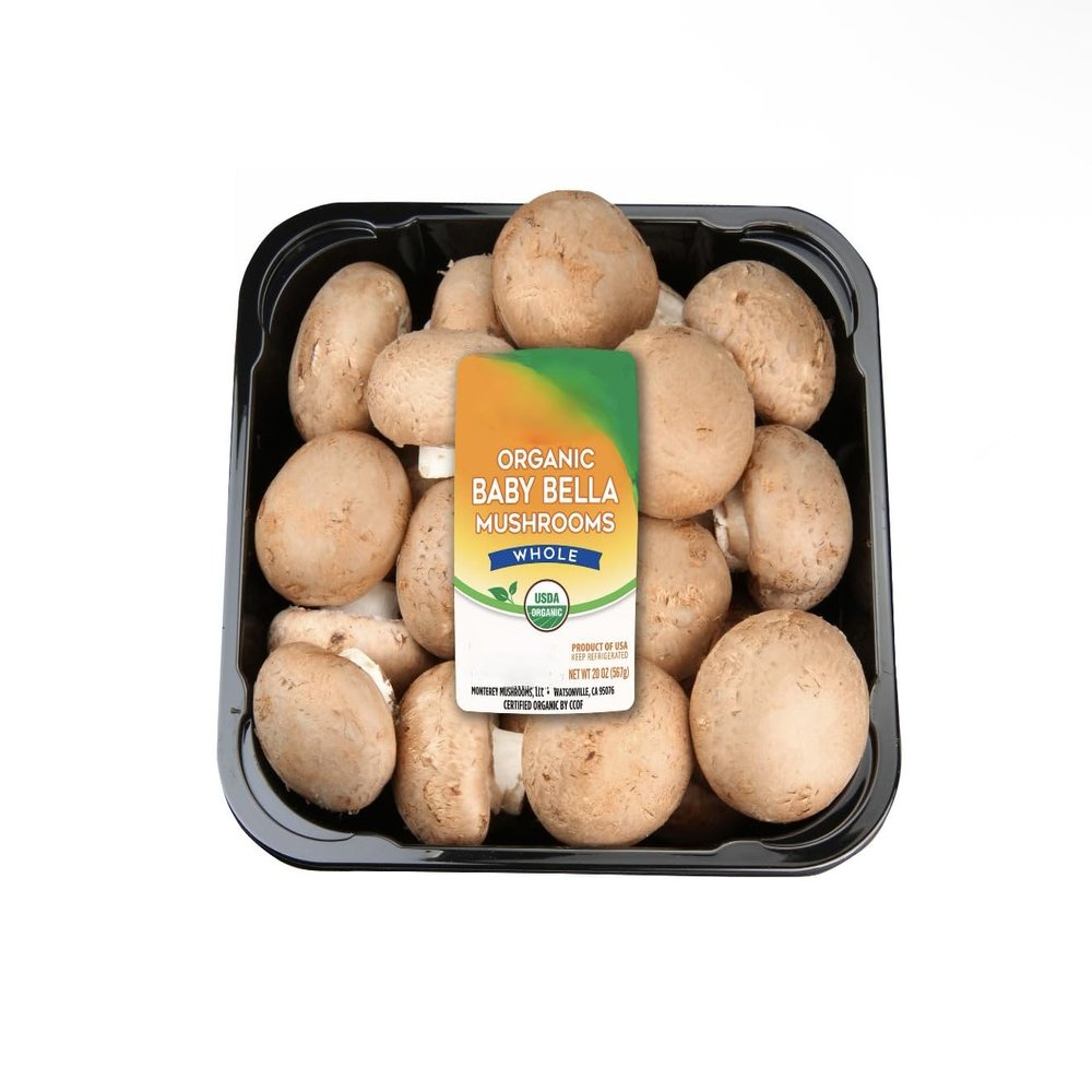 Organic Whole Baby Bella Mushrooms, 20 oz.