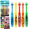 Monster Jam Toothbrush Set - Bundle with 5 Toothbrushes Featuring Trucks Plus Stickers, More | Mosnter Jam Oral Hygiene Kit for Kids and Toddlers view 1