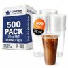 32oz PET Plastic Cold Drink Cups - Clear Disposable Cups for Iced Coffee, Smoothies & Cocktails- Durable Water Cups with Crack-Resistant Design for Cafes, Food Trucks, Events & More- 500 Pack view 1