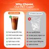 32oz PET Plastic Cold Drink Cups - Clear Disposable Cups for Iced Coffee, Smoothies & Cocktails- Durable Water Cups with Crack-Resistant Design for Cafes, Food Trucks, Events & More- 500 Pack view 3