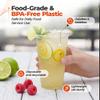 32oz PET Plastic Cold Drink Cups - Clear Disposable Cups for Iced Coffee, Smoothies & Cocktails- Durable Water Cups with Crack-Resistant Design for Cafes, Food Trucks, Events & More- 500 Pack view 4