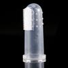 plplaaoo Silicone Finger Toothbrush Soft Rubber Baby Teeth Cleaner Massage Brush for Infant Oral Food Grade Safe 55MM Length Clear Color 1 Pack view 1