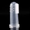 plplaaoo Silicone Finger Toothbrush Soft Rubber Baby Teeth Cleaner Massage Brush for Infant Oral Food Grade Safe 55MM Length Clear Color 1 Pack view 2
