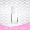 plplaaoo Silicone Finger Toothbrush Soft Rubber Baby Teeth Cleaner Massage Brush for Infant Oral Food Grade Safe 55MM Length Clear Color 1 Pack view 4