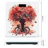 Heart Tree Bicycle Bathroom Scale for Body Weight Bathroom Weighing Scale with Backlit LCD Display Highly Accurate Measures Weight Up to 180kg view 2