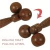 1PC Portable Massager Wooden Beauty Roller Face Lifting Tightening Neck Shape Face Skin Firming Body Leg Buttocks Back view 3