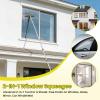 26FT High Ceiling Duster Kits with 5-20 Ft Extension Pole, Fan Blade Cleaner, Cobweb Duster, Window Squeegee Kit, Spider Web Brush for High Window, Interior Roof view 3