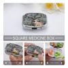 Antlers Pill Case Travel Portable Pocket Pill Box 2 Compartment Medicine Case Large Capacity Daily Pill Cases Vitamin Organizer Medicine Organizer Small Pill Box view 4