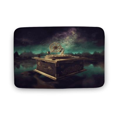Dream Music Box Bath Mats Extra Soft Absorbent Bathroom Rugs High Density Coral Velvet Bath Runner Non Slip Washable Carpet Rug Room Decor for Tub and Shower Floor