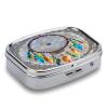 Cherry Dream Catcher Pill Case Travel Portable Pocket Pill Box 2 Compartment Medicine Case Large Capacity Daily Pill Cases Vitamin Organizer Medicine Organizer Small Pill Box view 3