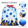 Mshutbna Graduation Gift Bags 2pcs Reusable Fabric Drawstring Gift Wrapping Bag for Presents Wrapping Party Decorations Holiday Favors 16x12 12x10 inches view 2