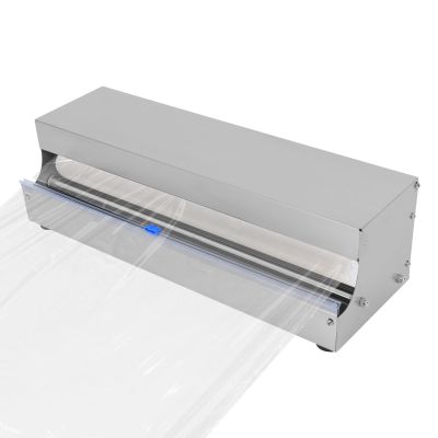 GDIFLS 10-18" Film Wrapping MachineCommercial-Grade Cling Wrap Dispenser w/Safety CutterStainless Steel Food Packaging Tool for Restaurants GroceriesHeavy Duty ABS Frame