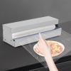 GDIFLS 10-18" Film Wrapping MachineCommercial-Grade Cling Wrap Dispenser w/Safety CutterStainless Steel Food Packaging Tool for Restaurants GroceriesHeavy Duty ABS Frame view 3