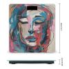 Abstract Female Face Smart Scale for Body Weight Accurate Bathroom Scale with LED Display Digital Weight Scales Weighing Machine High Precision Scales for Bath Home view 2