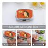 A Flower and Penguin Pill Case 2 Compartment Medicine Case Portable Pill Container Medicine Travel Pill Organizer Small Pill Box for Pocket Vitamin Organizer Daily Pill Cases view 4