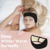 Agatige 2PCS Sleep Ear Muffs, Soundproof Sleep Earmuff Headband Sleeping Noise Cancelling Ear Wrap Muffs Winter Women Sleep Mask (2, Black) view 2