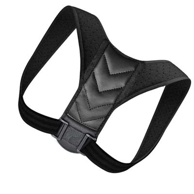 BAZEITFLOW Adjustable Posture Correct Device and Hunchback Correction Trainer for Sitting Posture Support, Black Back Brace for Men and Women M Size (80-120 Lbs), Orthopedic Spine