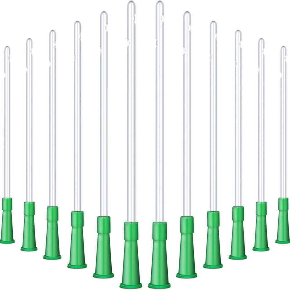 Nuanchu PVC Replacement Tubings Supplies Tubes Kit Clear Replacements Hose with Flexible Rounded End for Smooth Insert(12 FR,150 Pieces)