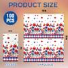4th of July Disposable Paper Napkins, 100 Pcs Patriotic Napkins for Bathroom, 250th Anniversary Red White Blue Buffalo Plaid Napkins for Independence Day Memorial Day Party Supplies view 3