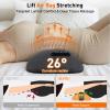 HUADUO-BEAUTY 3-in-1 Upadate Rechargeable Electric Back Massager with Heat Vibration Airbag Deep Tissue Relief for Lumbar Back Adjustable Modes Cordless Portable Design for Home/Office/Car view 3