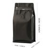 Coffee Bags with Valve Vented Coffee Beans Packaging Bags High Barrier Aluminumed Reusable Heat Sealable Side Zipper Resealable Storage Bag for Home or Business (Black-60pcs, 35oz) view 2