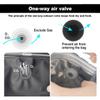 Coffee Bags with Valve Vented Coffee Beans Packaging Bags High Barrier Aluminumed Reusable Heat Sealable Side Zipper Resealable Storage Bag for Home or Business (Black-60pcs, 35oz) view 3