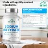 Zespo Sodium Butyrate 1000 mg (1350 mg Advanced Complex) Micro-Encapsulated Butyrate with Tributyrin, Calcium BHB & Baobab 120 Vegan Capsules (60 Servings) view 2