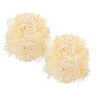 ARTSEWPLY Box Filler Shredded Paper 200g (2 Packs) Raffia Grass Crinkle Cut Filler for Boxes and Basket Filling, Natural Ivory Paper Shreds for Wedding, Birthday, and Holiday Packaging