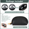 AceOrbit Baoding Balls Set of 2, Chinese Stress Relief Hand Exercise Balls with Leather Pouch, 1.89 Inch Dark Grey Marble, Finger Exercise and Wrist Strength Training view 2