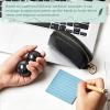 AceOrbit Baoding Balls Set of 2, Chinese Stress Relief Hand Exercise Balls with Leather Pouch, 1.89 Inch Dark Grey Marble, Finger Exercise and Wrist Strength Training view 4
