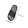 Mipcase Foot Massage Slippers for Women with Acupressure Pressure Points Indoor Feet Massager Tool for Household Relaxation Size 42-43 Black with White Beads view 2