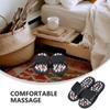 Mipcase Foot Massage Slippers for Women with Acupressure Pressure Points Indoor Feet Massager Tool for Household Relaxation Size 42-43 Black with White Beads view 3