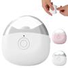 2026 New Electric Nail Clippers, Automatic Nail Trimmer with LED Light & 2 Speeds with Nail Scraps Storage, Portable USB Rechargeable Safety Fingernail Trimmer for Baby Seniors (White) view 1