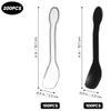 NOLITOY 200pcs Disposable Plastic Spoons Teaspoons Set, and Black Individually Wrapped, Party Dessert Cutlery for Cake, Ice Cream, and Events view 2