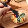NOLITOY 200pcs Disposable Plastic Spoons Teaspoons Set, and Black Individually Wrapped, Party Dessert Cutlery for Cake, Ice Cream, and Events view 3