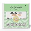 Goodwyn Jasmine Green Tea (30 Tea Bags) | Premium Green Tea with Real Jasmine Blossoms | 100% Natural | Plastic Free Tea Bags | Low Caffeine Non Bitter | Fragrant & Floral | Perfect Hot or Iced | Delicate Scented Tea for Daily Enjoyment view 1