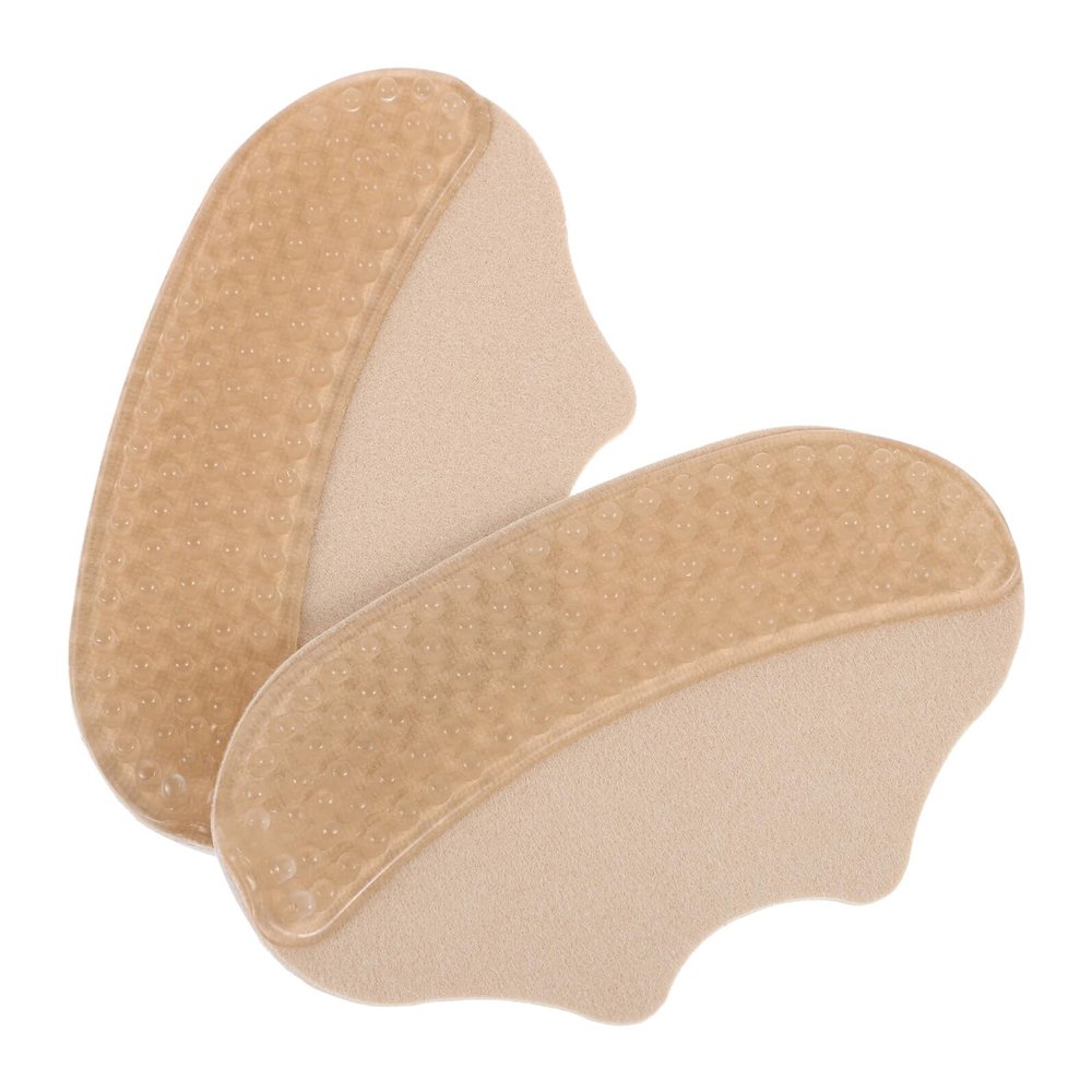 ROMISBABA Non-Slip Heel Pads for High Heels Self-Adhesive Trimmable Skin-Tone Inserts for Womens Shoes Anti-Friction Back Cap Protectors