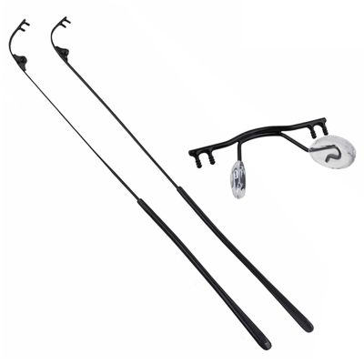 10Pcs Glasses Nose Bridge Glasses Nose Support Arms Frame Metal Frameless Optical Frame Nose Bridge Bracket Glasses Repair Accessories(Black)