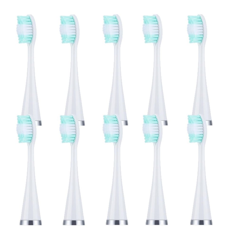 10pcs/lot Ultrasonic Electric Toothbrush Heads Replacement Brush Heads for Ultrasonic Electric Toothbrush Whitening Teeth Brush(Orange)