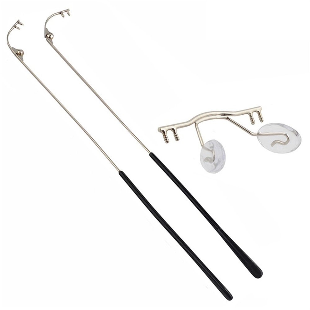 10Pcs Glasses Nose Bridge Glasses Nose Support Arms Frame Metal Frameless Optical Frame Nose Bridge Bracket Glasses Repair Accessories(Silver)