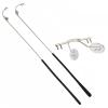 10Pcs Glasses Nose Bridge Glasses Nose Support Arms Frame Metal Frameless Optical Frame Nose Bridge Bracket Glasses Repair Accessories(Silver) view 1