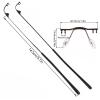 10Pcs Glasses Nose Bridge Glasses Nose Support Arms Frame Metal Frameless Optical Frame Nose Bridge Bracket Glasses Repair Accessories(Silver) view 2