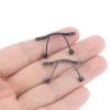 10Pcs Glasses Nose Bridge Glasses Nose Support Arms Frame Metal Frameless Optical Frame Nose Bridge Bracket Glasses Repair Accessories(Silver) view 4