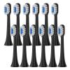 Replacement Brush Heads Compatible for Xiaomi T301 T302 T501 /501CSonic Electric Toothbrush Head Soft Bristle Nozzles(T301-302-BK-12Pcs) view 1