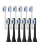 Replacement Brush Heads Compatible for Xiaomi T301 T302 T501 /501CSonic Electric Toothbrush Head Soft Bristle Nozzles(T301-302-BK-12Pcs) view 2
