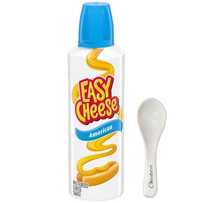 Easy Chese American Cheese Snack 8 oz Can- Yellow American Cheese