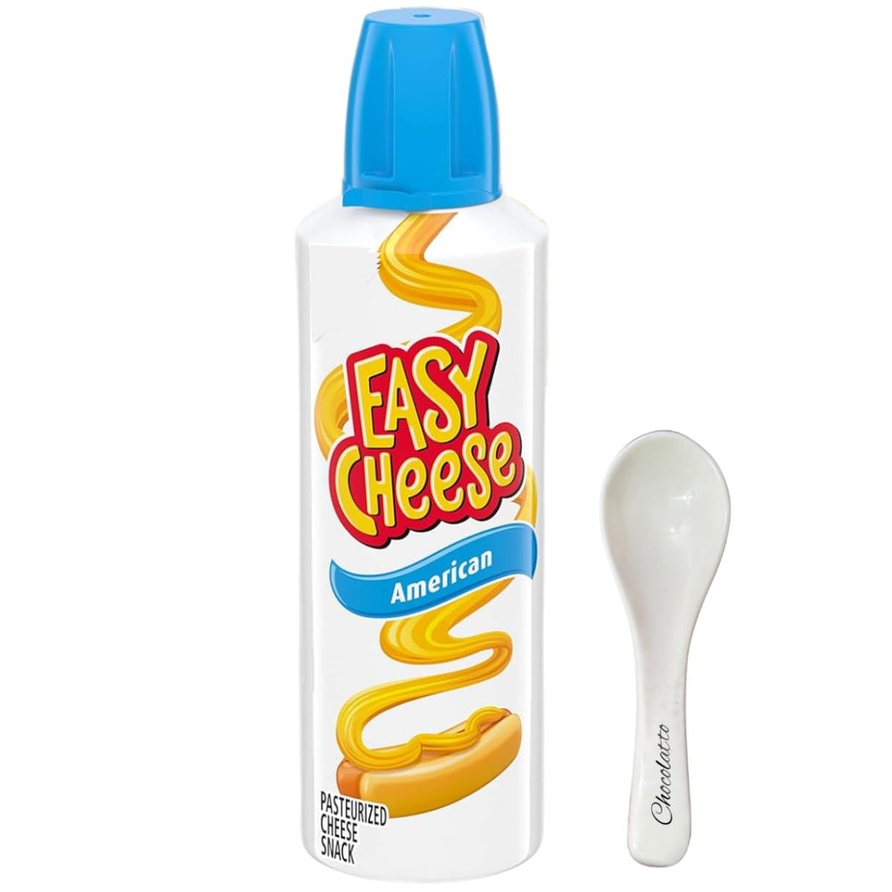 Easy Chese American Cheese Snack 8 oz Can- Yellow American Cheese