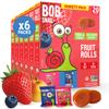 Bob Snail Fruit Roll Ups 42oz Strawberry & Blueberry Flavor Mix, Real Fruit Snacks with No Added Sugar, Vegan & Gluten-Free, Value Pack of 120 Rolls (1200g) view 1