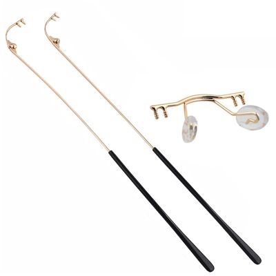 10Pcs Glasses Nose Bridge Glasses Nose Support Arms Frame Metal Frameless Optical Frame Nose Bridge Bracket Glasses Repair Accessories(Gold)